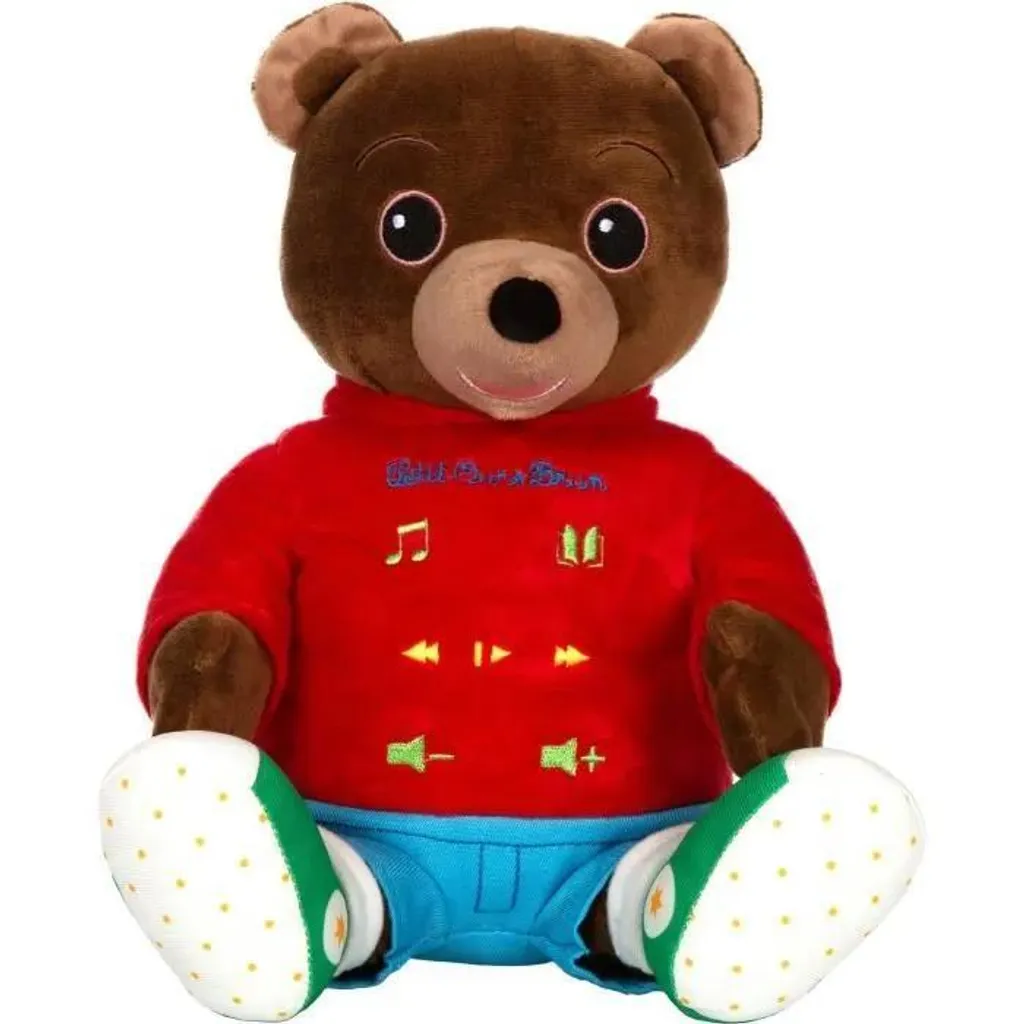 Jouet éveil musical Petit Ours Brun 28 cm - Peluche conteur GIPSY TOYS