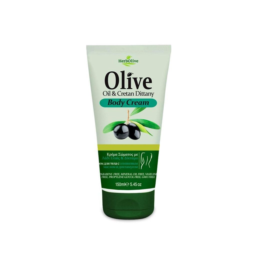 Herbolive Body Crème Olijfolie & Cretan Dittany 150ml/ Productafbeelding 