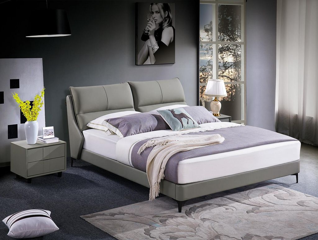 Luxus Schlafzimmer Möbel Bett 2x Nachttisch Set Betten Hotel Möbel 3tlg. Polster