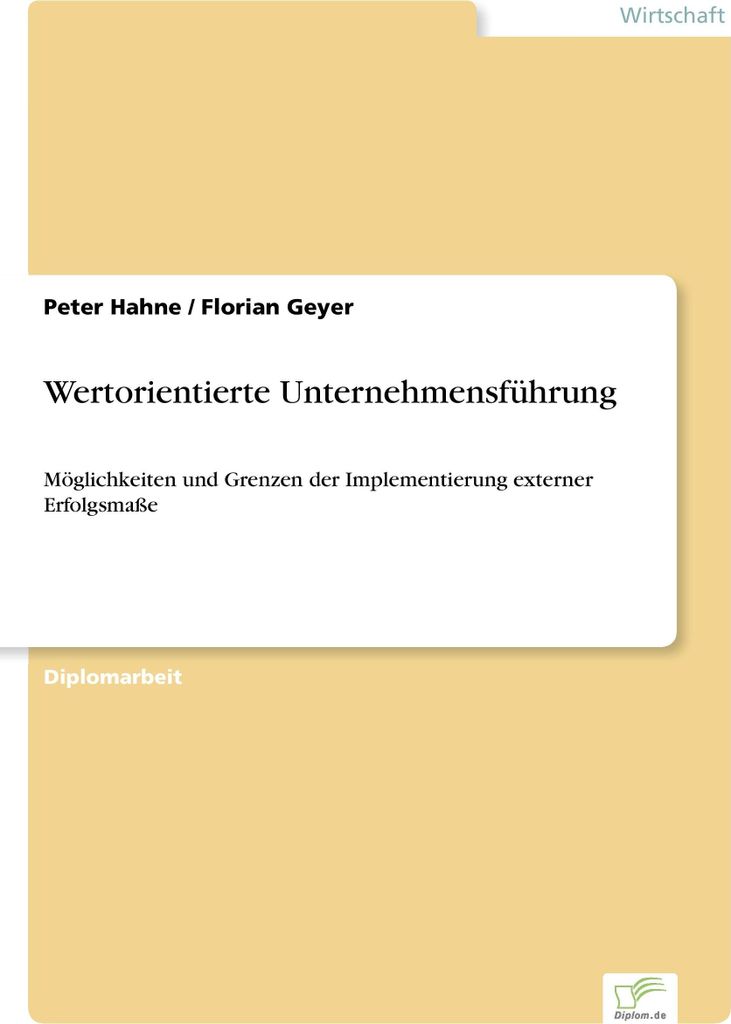 Wertorientierte Unternehmensführung