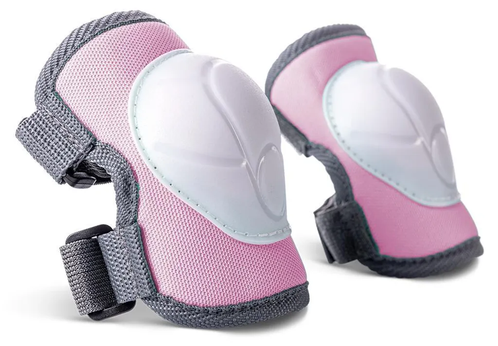 Kit protection vélo enfant rose Yvolution pour apprendre en sécurité - 2