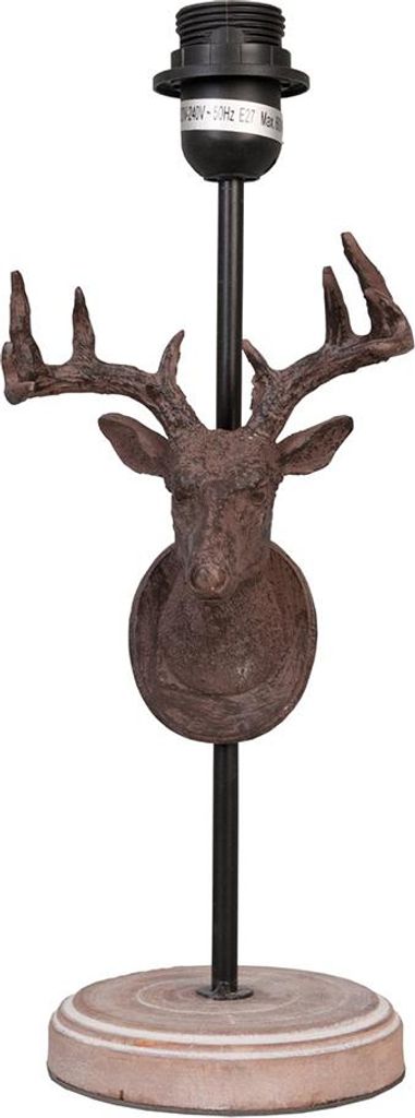 Clayre & Eef Lampenfuß Ø 20x46 cm Braun Eisen Hirsch