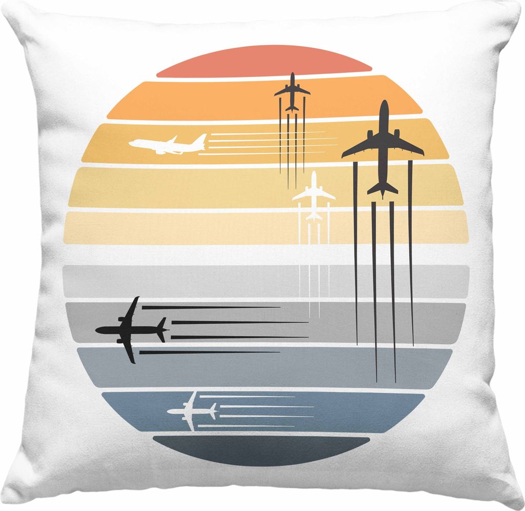 Trendation - Pilot Geschenk Deko-Kissen mit Füllung 40x40 Produktbild 