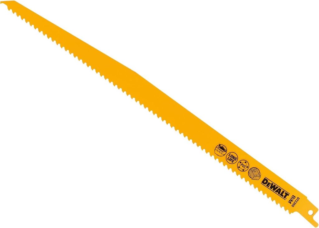 Dewalt DT2350-QZ Gerades Sägeblatt, 305 mm, 6 TPI, 5-teilig, Kunststoff