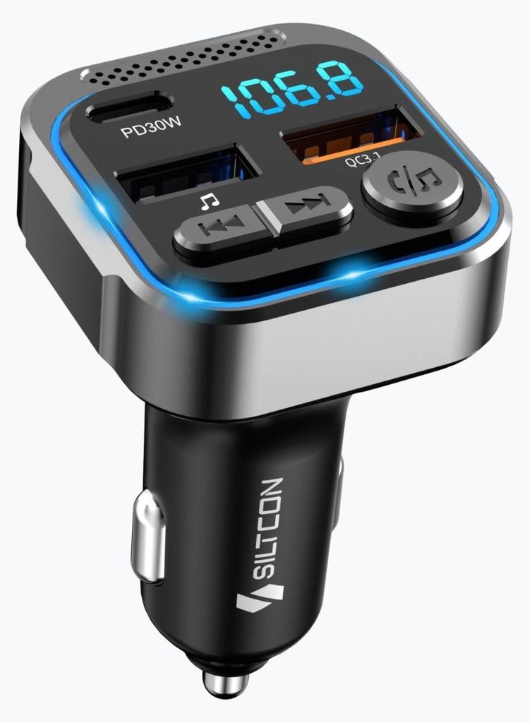 Siltcon® FM Transmitter Bluetooth – Bluetooth Transmitter - Productafbeelding 