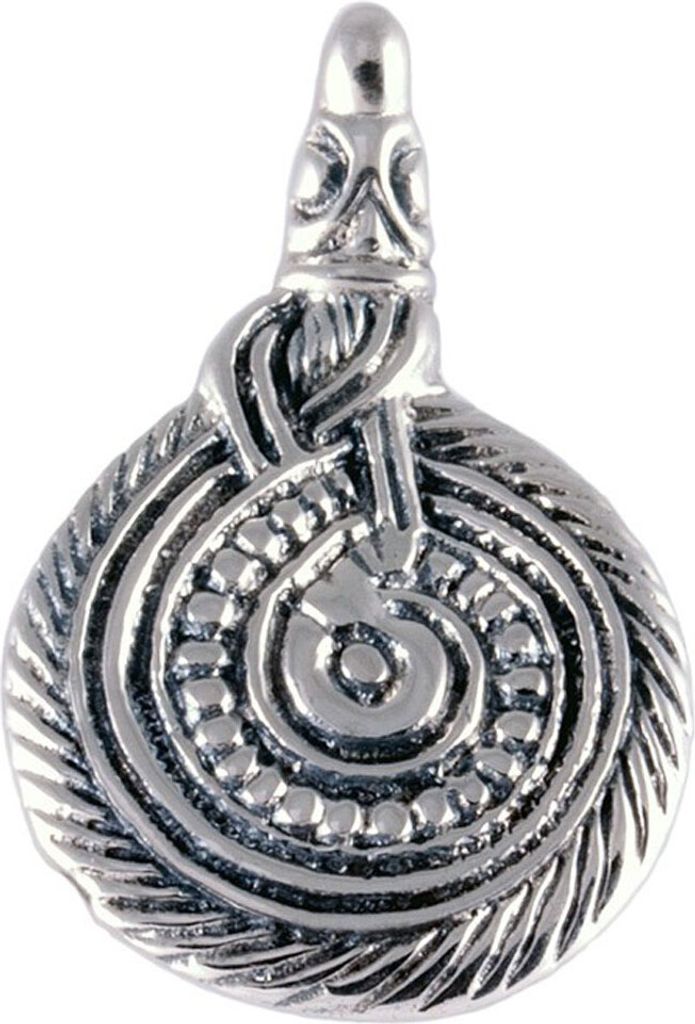Schlangenamulett Schmuck Anhänger 925er Silber - Wikinger - Produktbild 