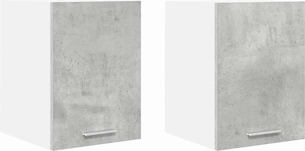 Coppia Pensili SYFAX™ Grigio e Bianco 30x31x40cm - Arredo Salvaspazio Parete