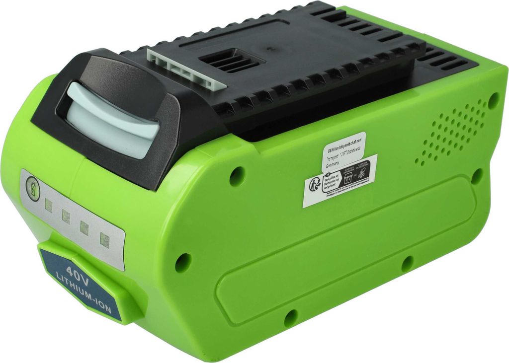 EXTENSILO Akku Ersatz für Powerworks 40V series für Rasenmäher (5Ah, 40V Li-Ion)