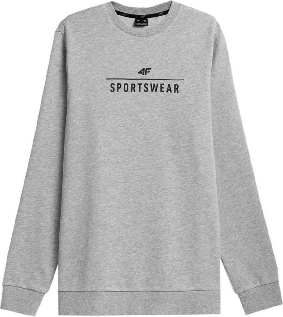 4F Herrensweatshirt ohne Verschluss Engrerence grau XL