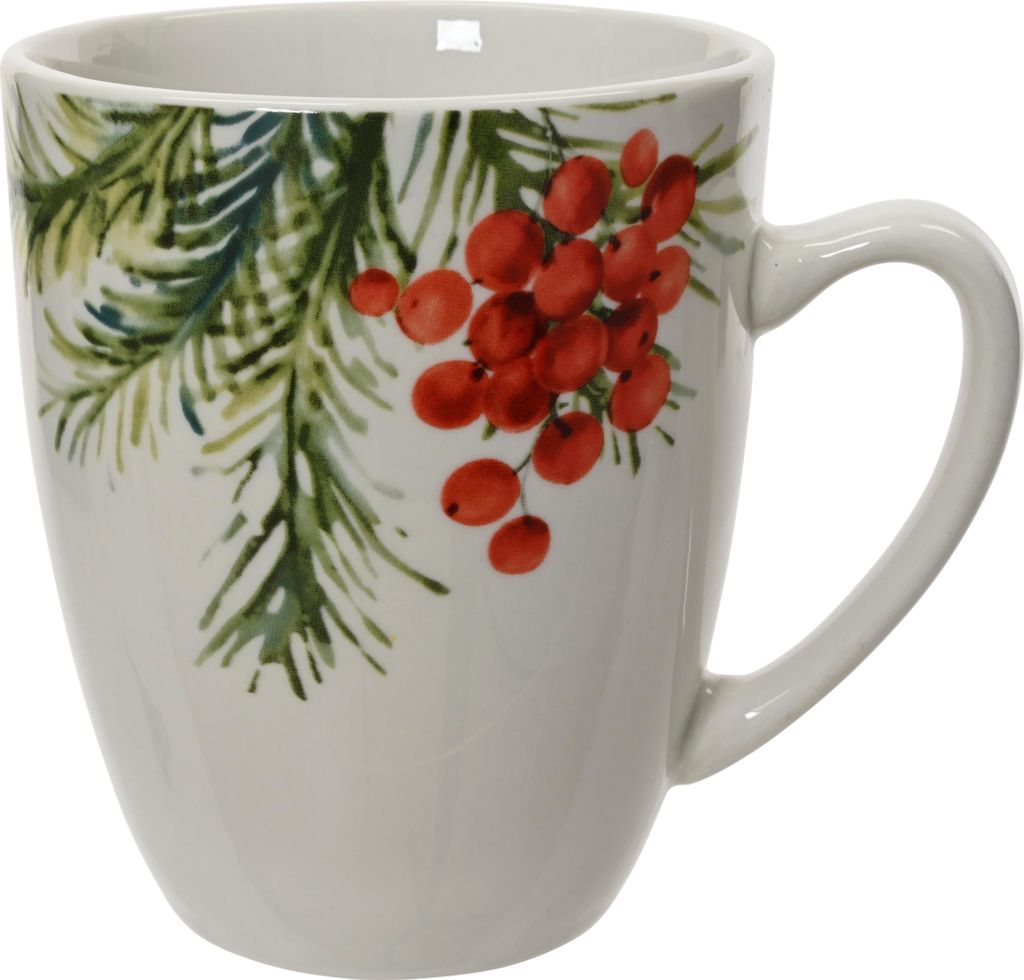 Tasse avec gui 10,5cm Porcelaine 1 pièce Blanc Image du produit 