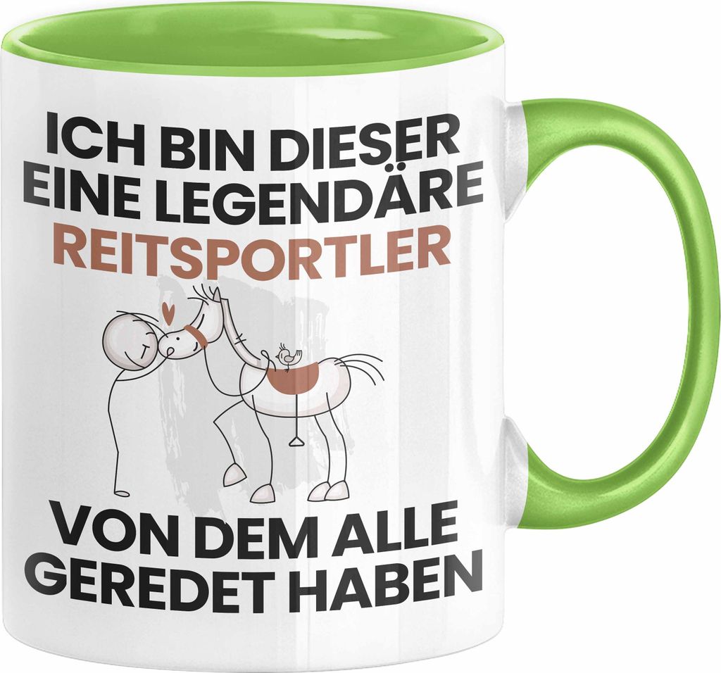 Reitsportler Geschenk Tasse Lustige Geschenkidee Geburtstag für Reitsportler Ich Bin Dieser Legendäre Reitsportler Von Dem Alle Geredet Haben Kaf...