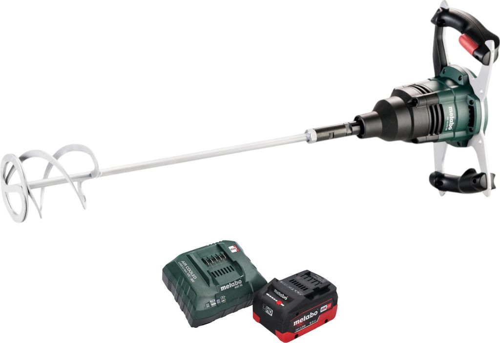 Metabo RW 18 LTX 120 Akku Rührwerk 18 V 40 l Mischmenge 1x LiHD Akku 8,0 Ah + Ladegerät