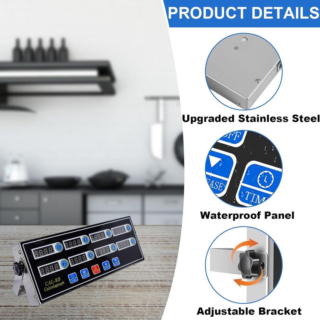 Professional Commercial Digitaler Küchentimer mit 8 Produktbild 3