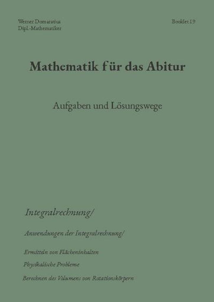 Mathematik für das Abitur
