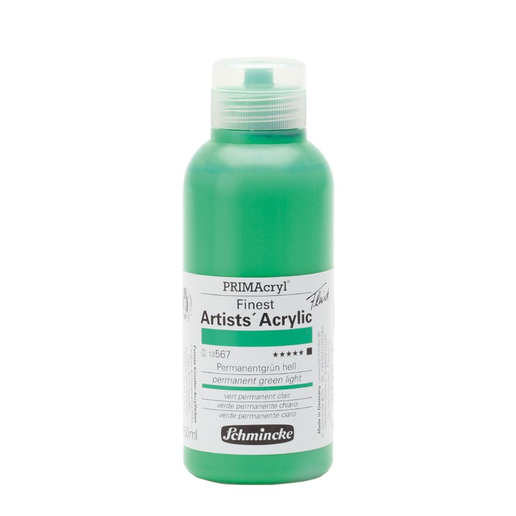 Schmincke 250ml PRIMAcryl Permanentgruen hell Acryl 13 567 027 fluid