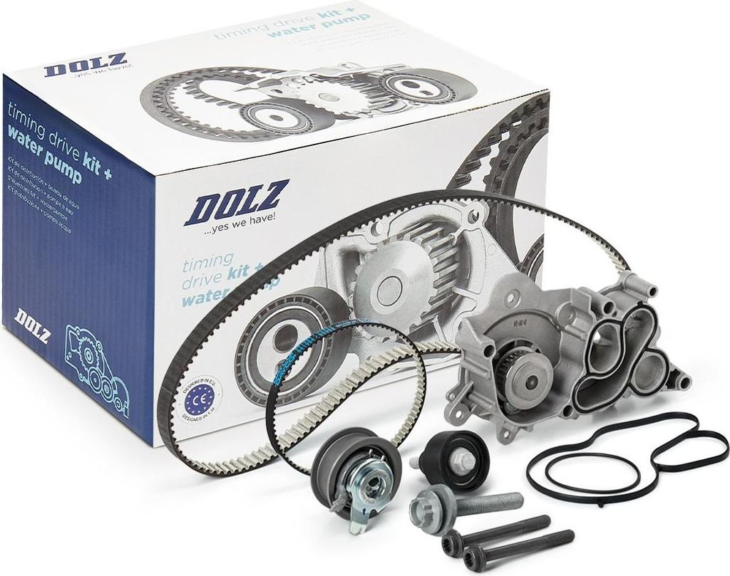DOLZ KD150 Zahnriemensatz + Wasserpumpe für VW Golf VII Schrägheck (5G1, BQ1, BE1, BE2) Polo Schrägheck (6R1, 6C1) Golf VII Variant (BA5, BV5) POLO