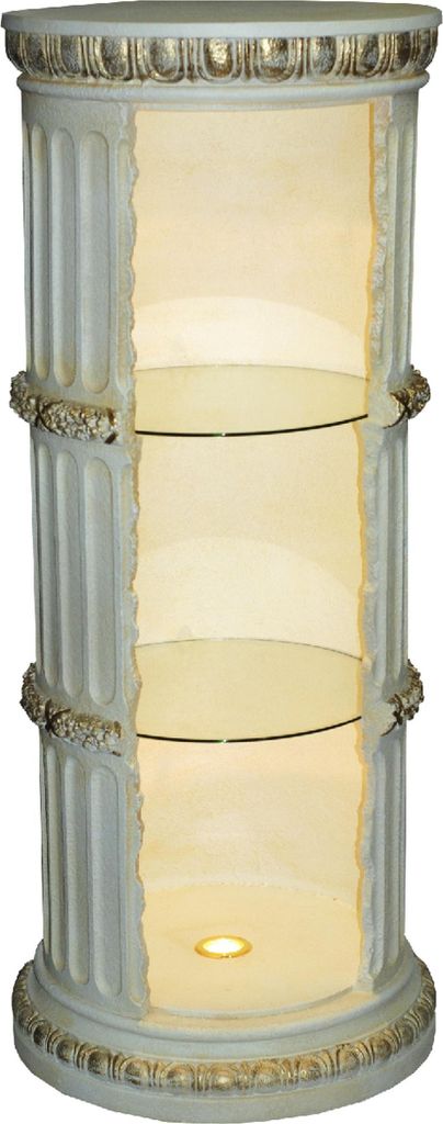 Vitrine Bar Regal Glas Amphore Vase Bodenfase Säule Schrank Vitrinen Regale 1858