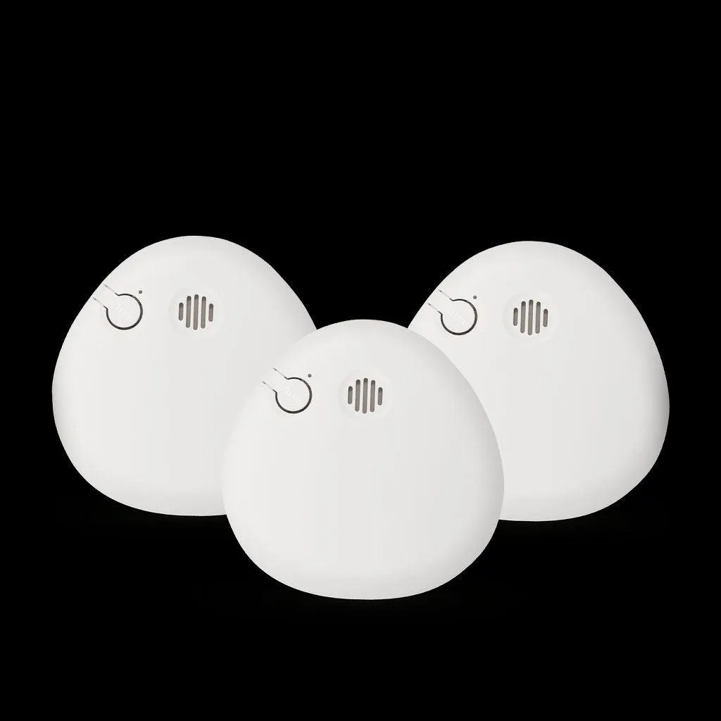 Détecteur de fumée design Housegard Pebble lot de 3 pour toute la maison
