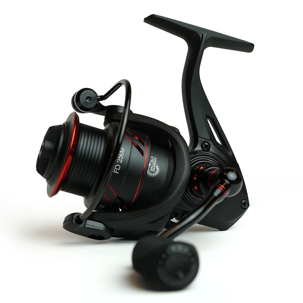 DLT Urban Chic 2500 FD - Angelrolle für Allround Fischer - Carbon Slip-System - 7 kg Bremskraft - Cross Aufspulsystem - 3+1 Edelstahl-Kugellager