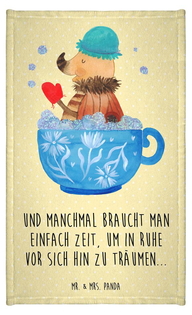 Mr. & Mrs. Panda Handtuch Nachtfalter Schaumbad - Gelb Produktbild 