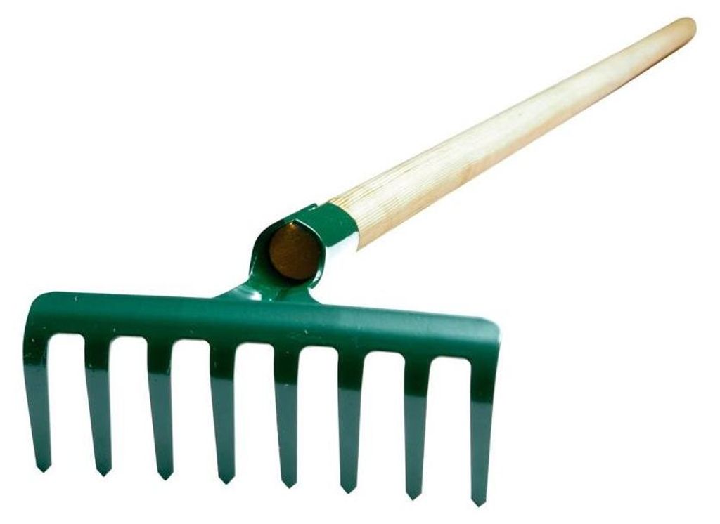 Rastrello, 10 denti, con manico da 160 cm, FED Immagine del prodotto 