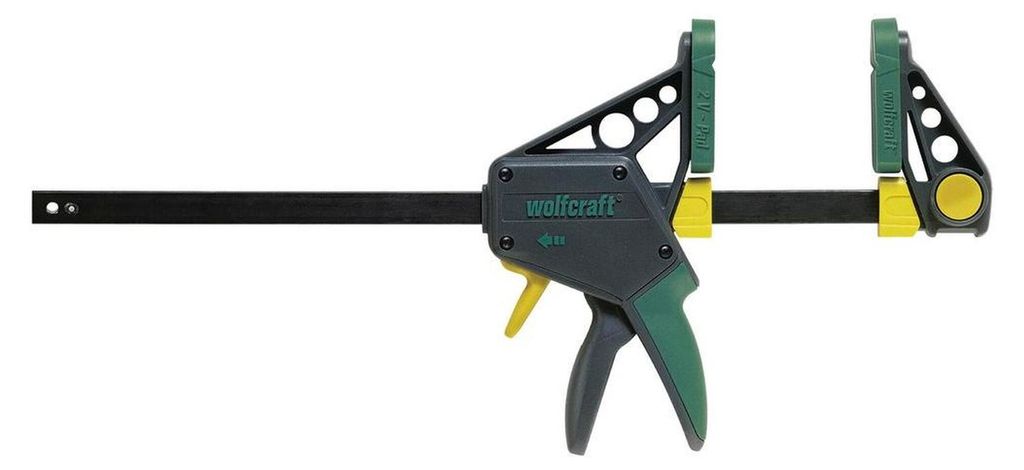 WOLFCRAFT Einhandzwinge EHZ PRO 100-450 mit 450 mm Spannweite