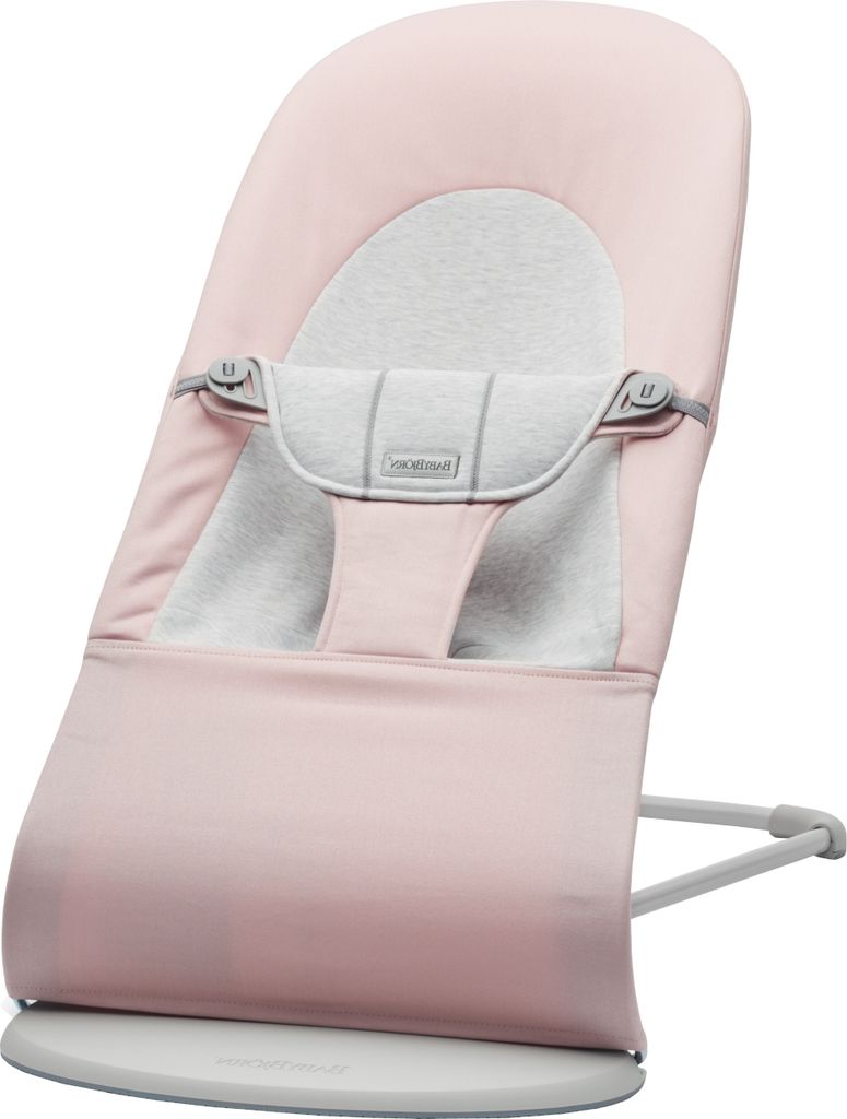 BabyBjörn Balance Soft Jersey Wippe Hellrosa / Grau