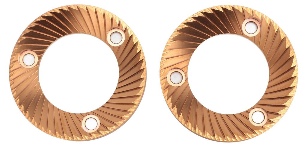 2PCS Kaffeemühle Flache Grat 64mm Titan Überzogene Mehrzweck für DF64 DF64P DF64E DF64V Ceado E5P E6P e37J