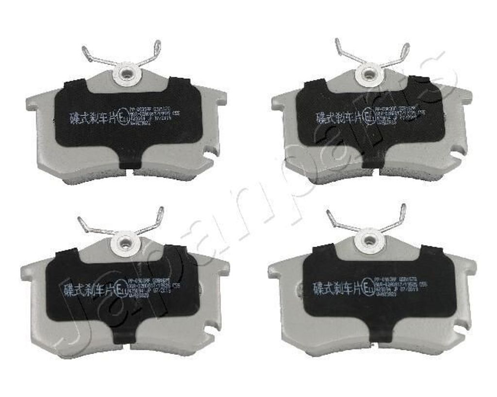 JAPANPARTS Bremsbeläge Satz Hinten Bremsklötze für VW Golf Produktbild 