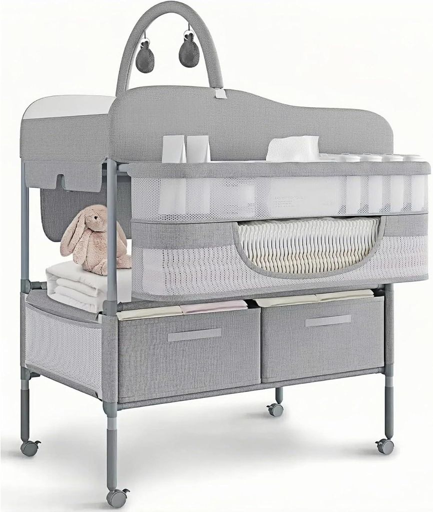 Cómoda para bebés, organizador multifuncional con Imagen del producto 