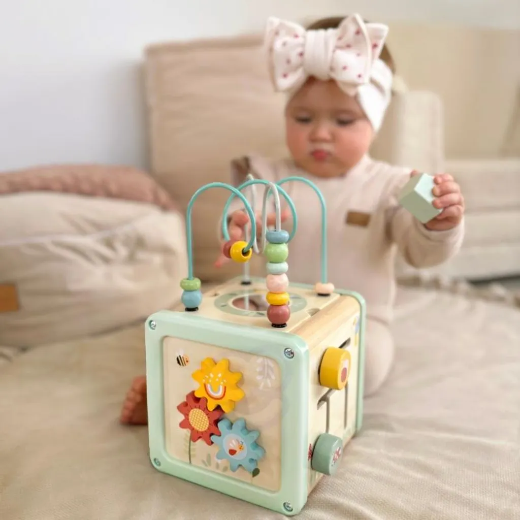 Cube activités bois multifonctions : Stop au désordre, place à l'éveil