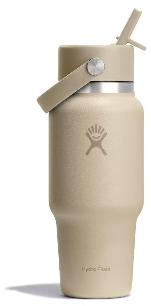 Hydro Flask 710ml Wide Flex Straw Travel Cap Isolierflasche tonal oat