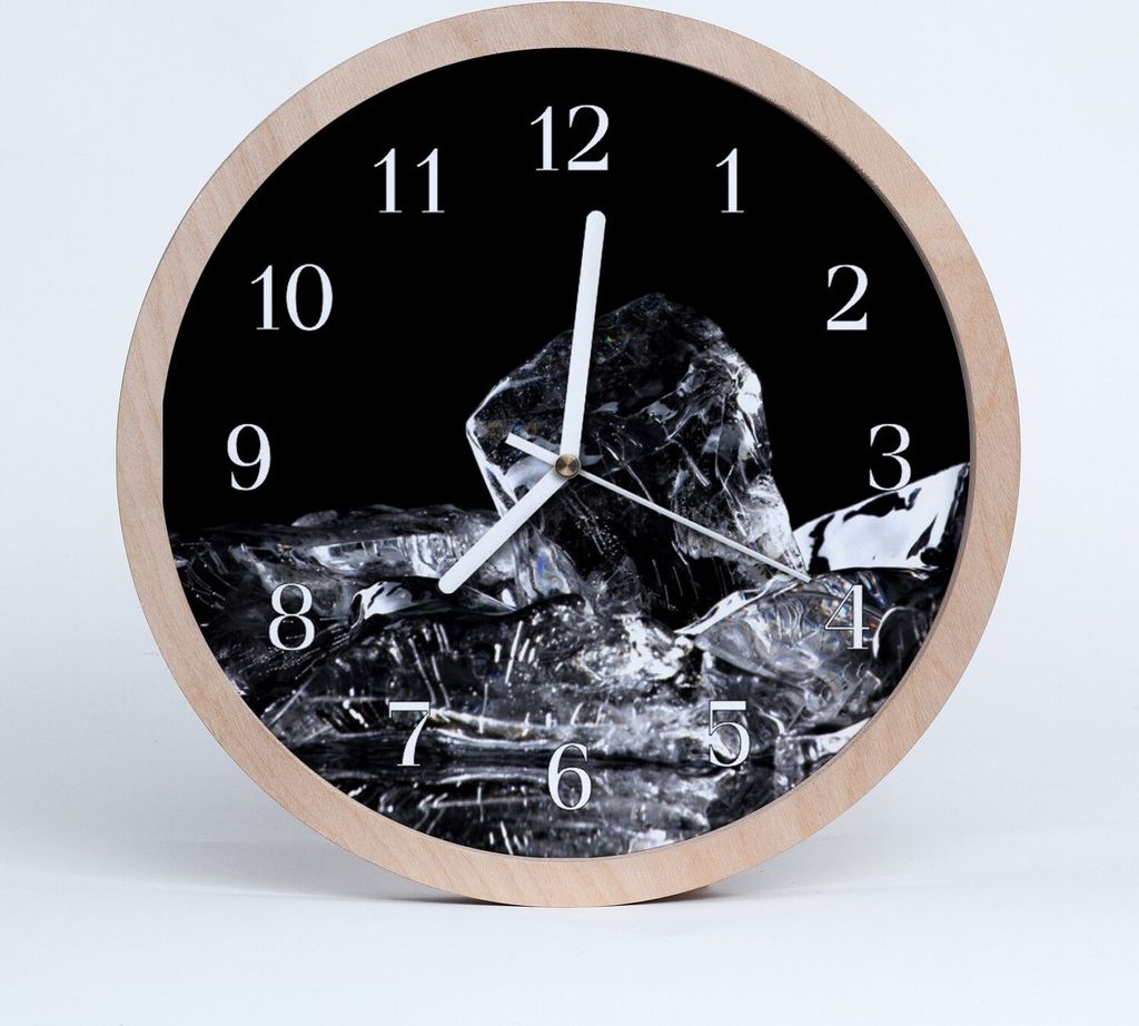 Holzuhr 30fi cm wanduhr - Eiswürfel Wohnzimmer
