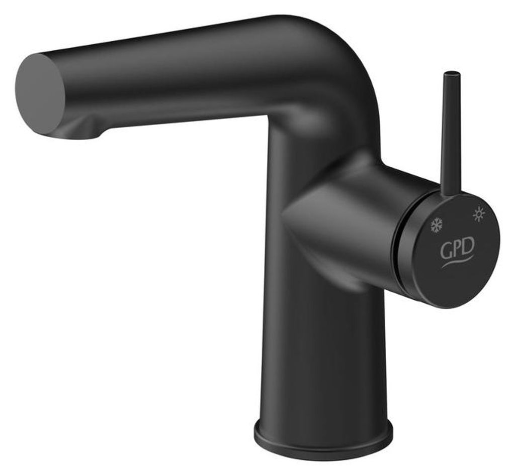 Waschtischarmatur Schwarz Badarmatur Messing MLB19