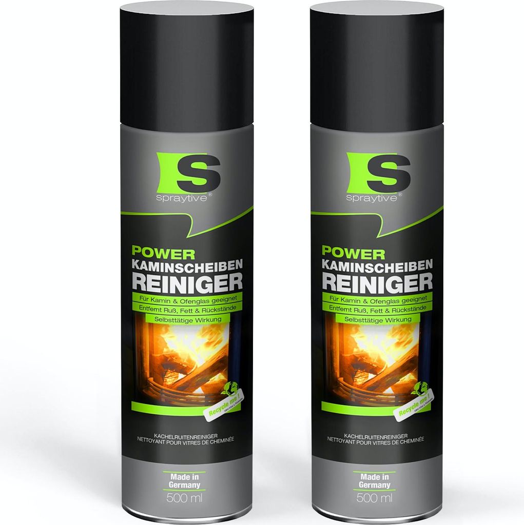 Spraytive 2x 500ml Power-Kaminscheibenreiniger – Produktbild 
