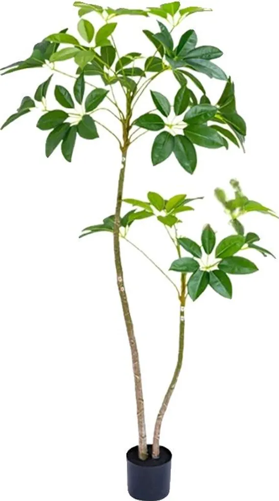 Plante artificielle Schefflera 160 cm - Arbre-parapluie déco jardin