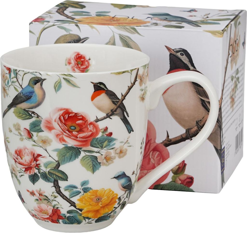 DUO Flowers Classic XXL Becher 1000 ml APRIL, New Bone China Porzellan