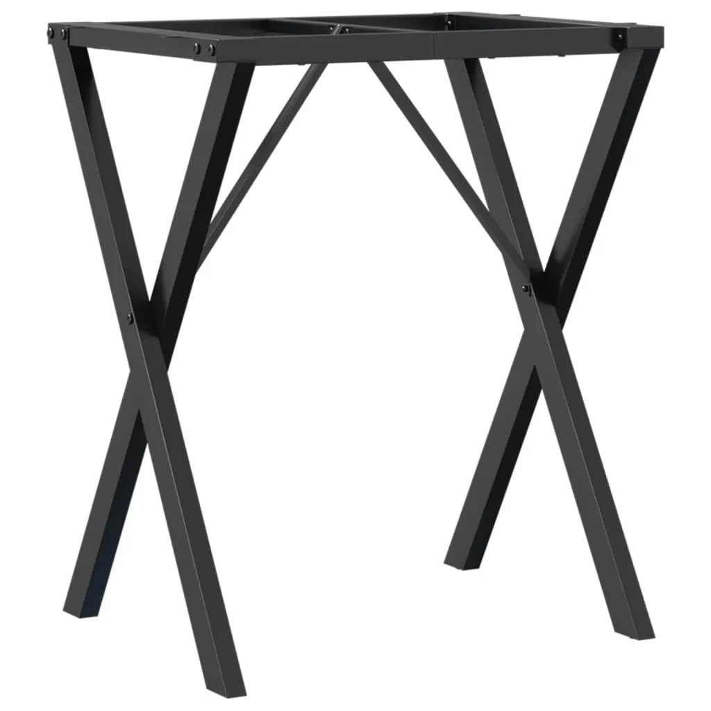 Struttura Tavolo X Acciaio 60x40x73 - Gambe Industrial Chic