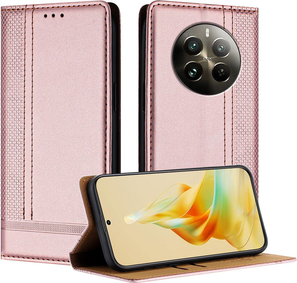 Handyhülle für Realme 12 Pro Leder Flip Klappbare Produktbild 