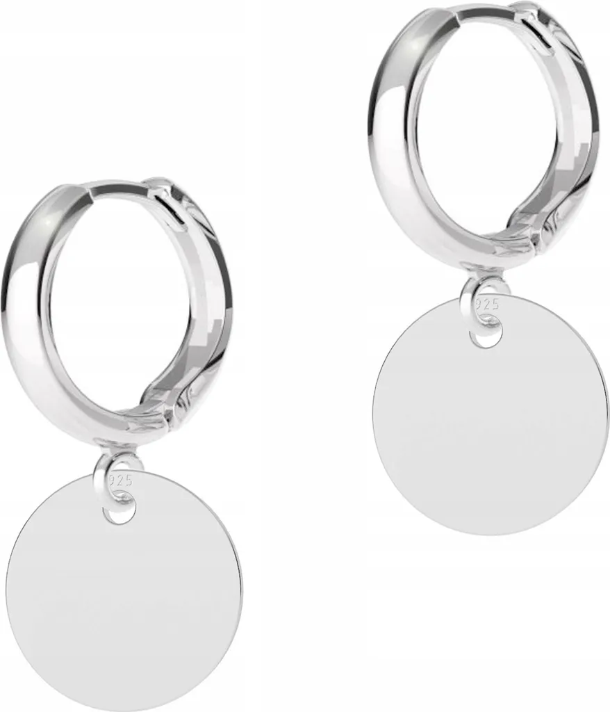Orecchini Pendenti Cerchi Argento 925 - Design Minimalista per Donna