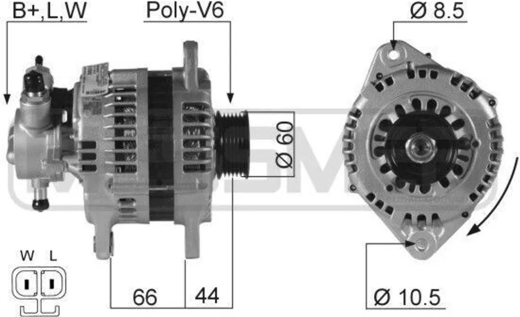 Alternateur Haute Performance ERA 210062A - Compatible Astra G et Combo