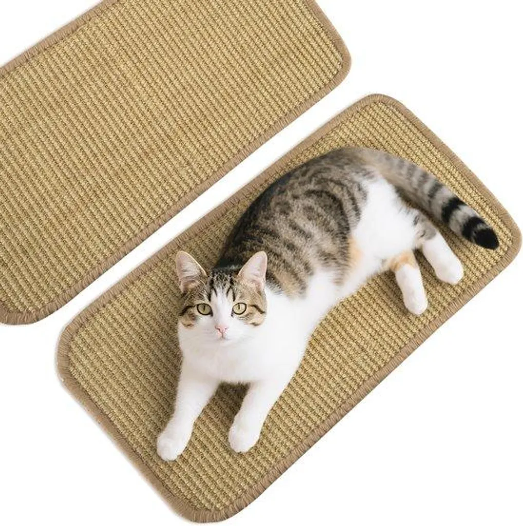 Protection Canapé Griffe de Chat en Sisal - Lot de 2 Tapis Adhésifs 50cm