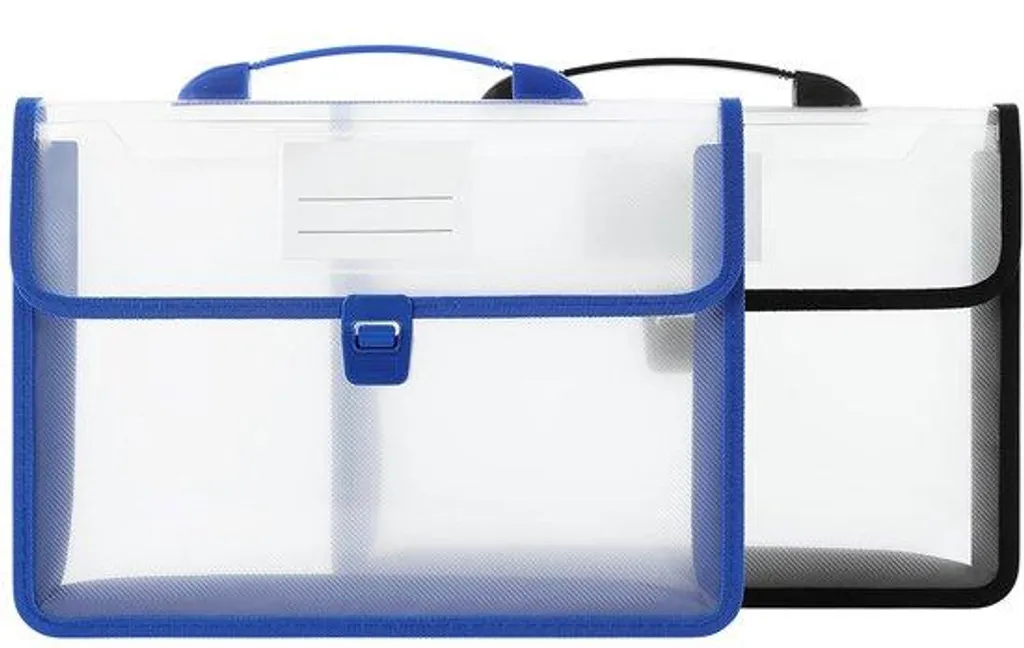 Classeur A4 sans anneaux pour transporter vos documents bleu noir
