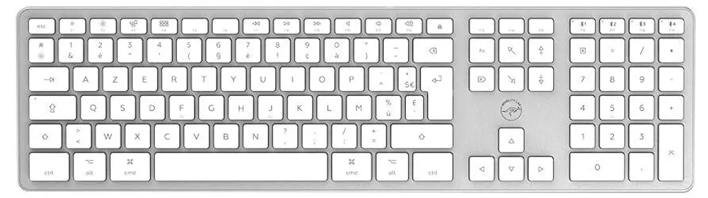 Clavier d'ordinateur blanc Mobility Lab KMP2000W avec pavé numérique