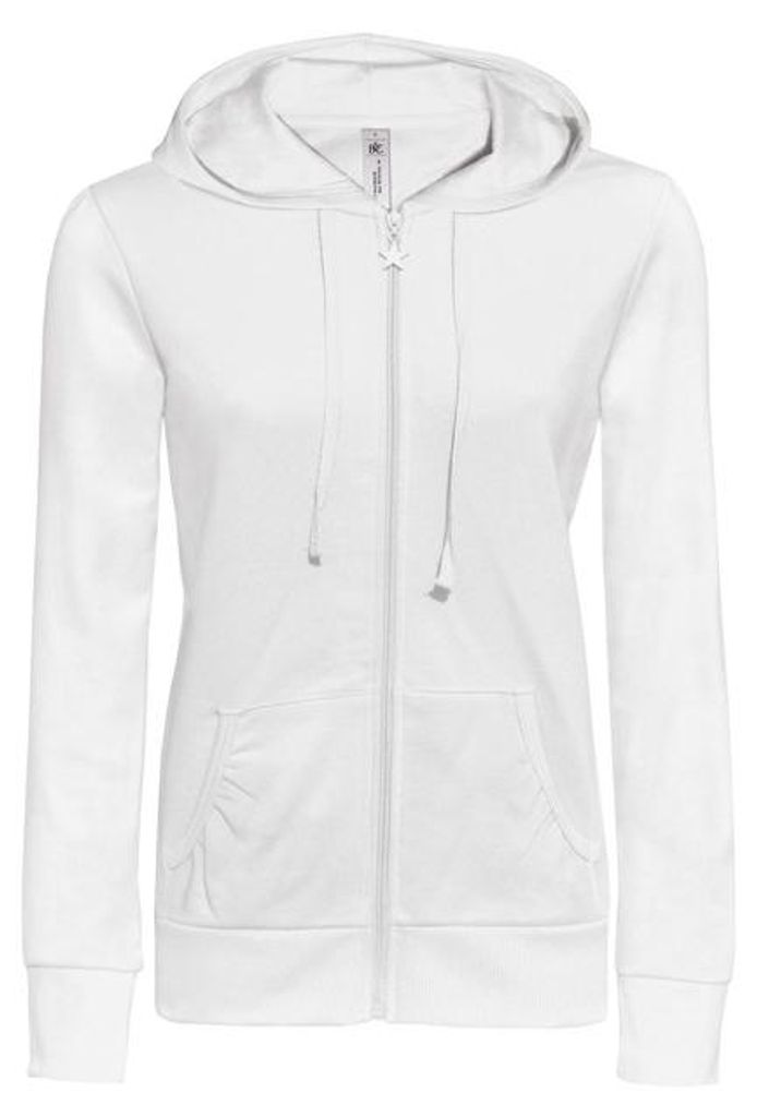 Dámská mikina s kapucí - B&C WONDER/W - white - velikost XL Obrázek produktu 