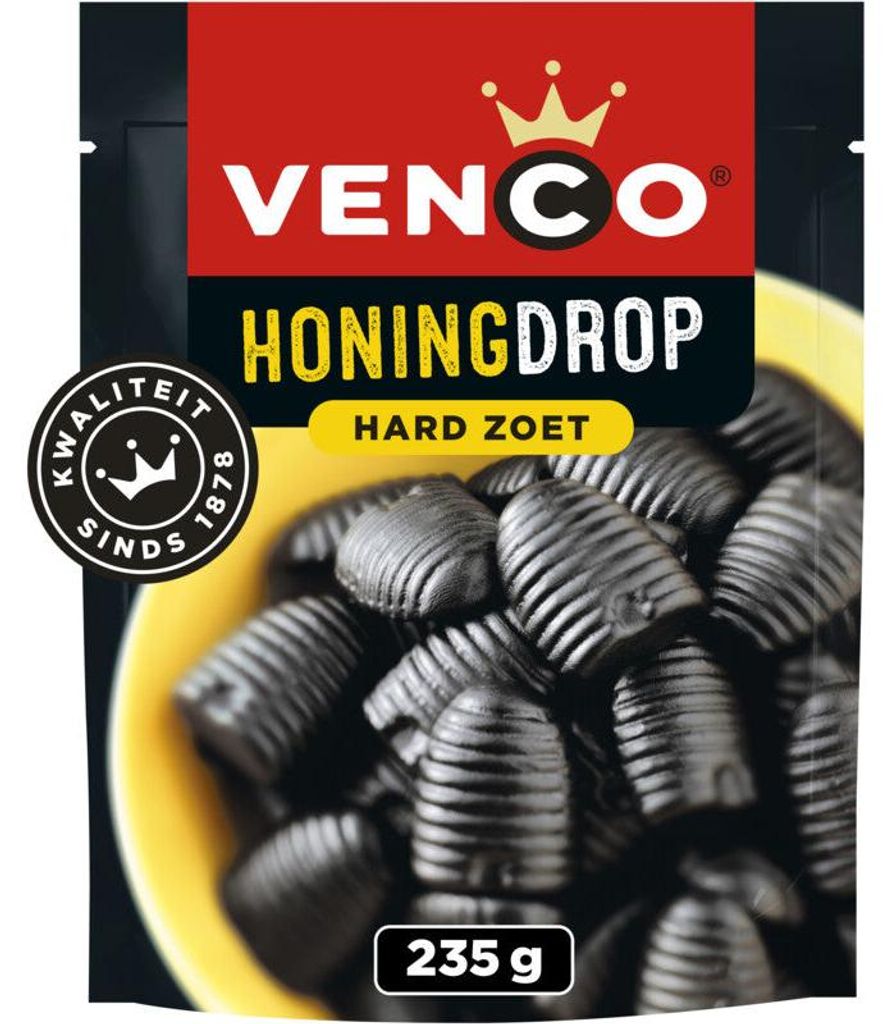 Venco Honingdrop 235g – Zoete honingdrop, ideaal om van te Productafbeelding 