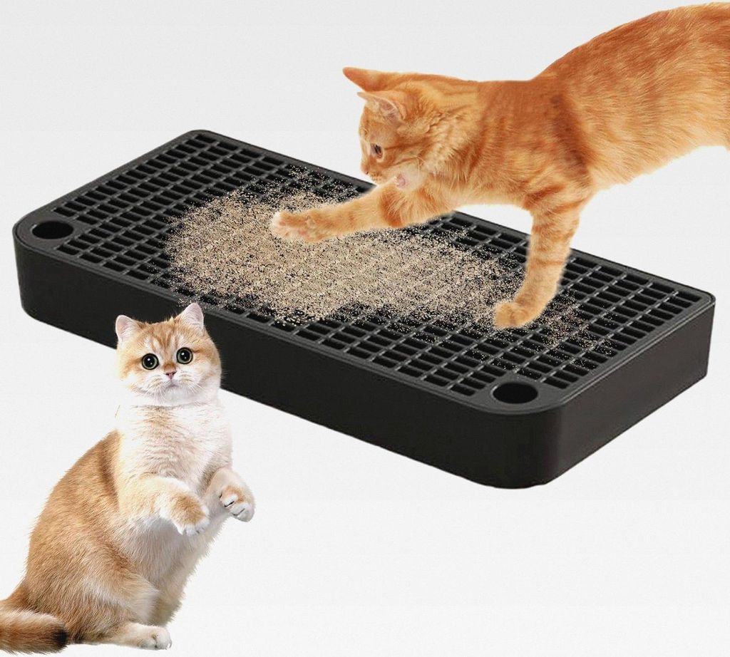 Katzenstreu-Rampe: doppellagige wasserdichte PP-Stufe, Fall-Filterfunktion | Kätzchen-Toilette Tret-Rampe für Haustiere Kaninchen Kleintiere Heim...