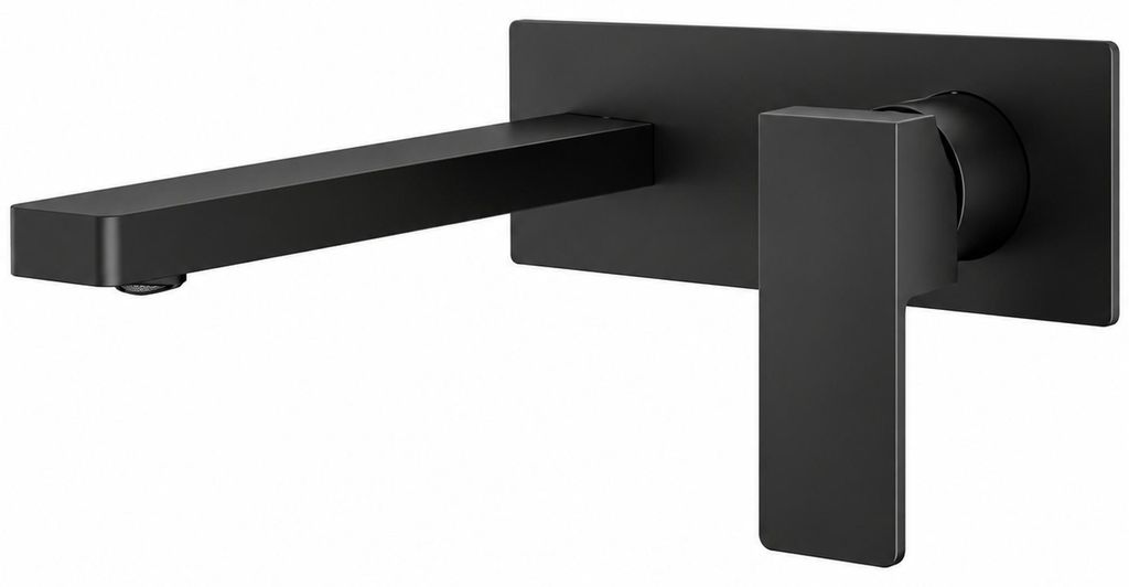 Silla Cubo Unterputz-Waschtischarmatur Schwarz, Produktbild 
