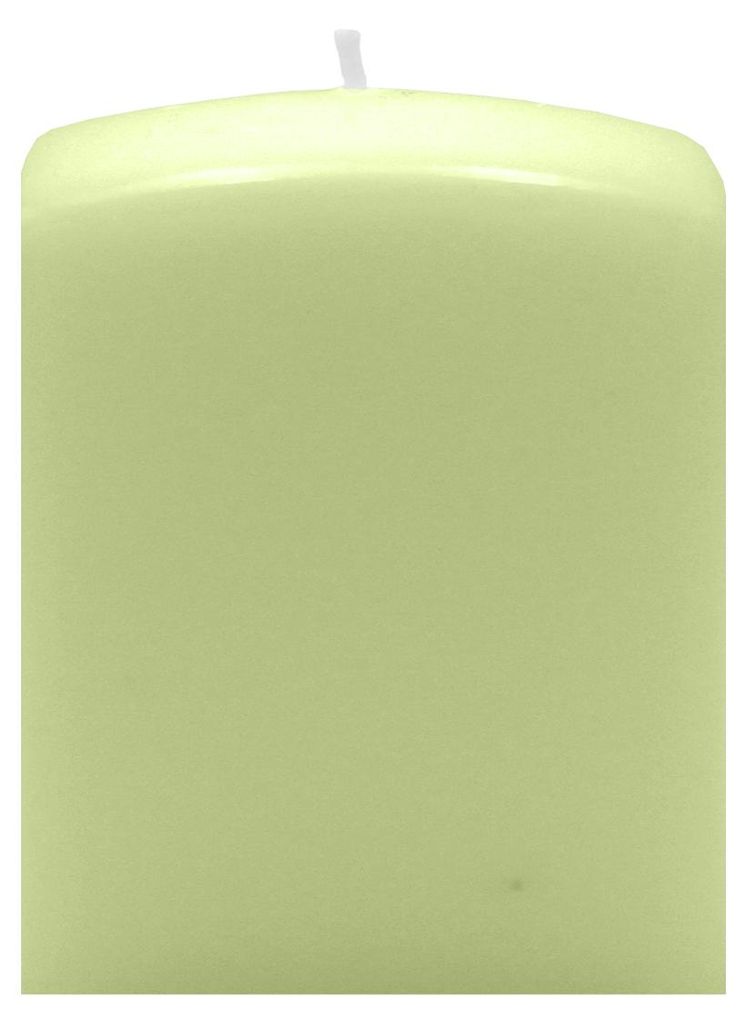 Quader Kerzen Kiwi Hellgrün 8 x Ø 6/6 cm, 4 Stück