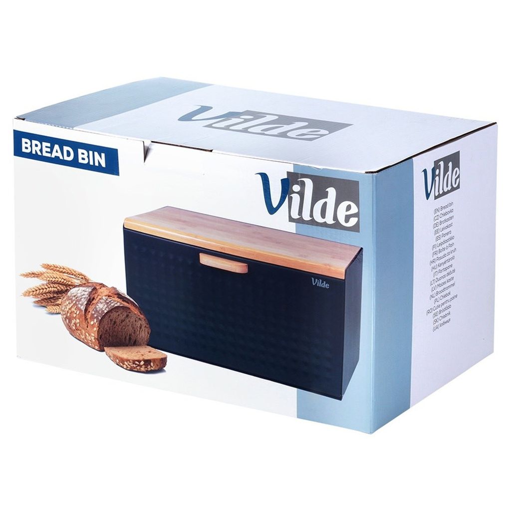 KADAX Brotkasten, Brotbox Aus Stahl Gebürstet, 30 X 18 X 16